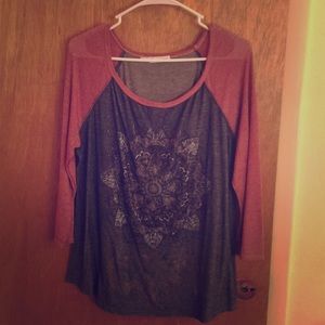 Maurices beaded shirt 1x